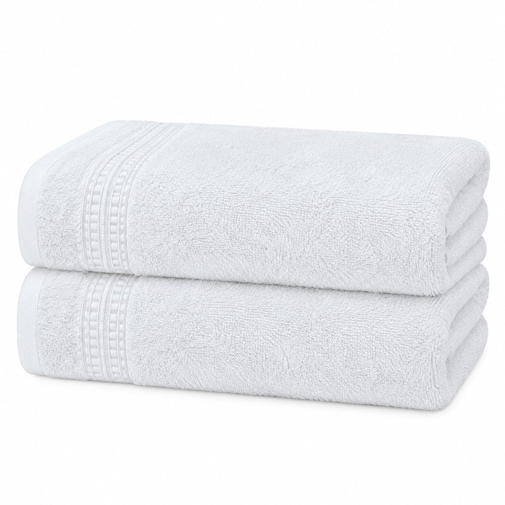 2-Piece 100% Turkish Cotton Large Hand Towel Set