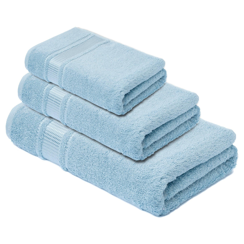 3 Pack Multi Size Bathroom Towels (Bath Towel - Hand - Towel - Washcloth) - Melissa Linen