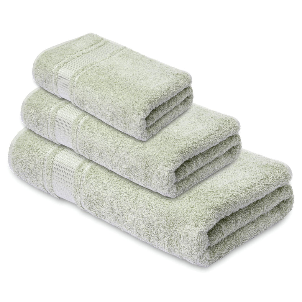 3 Pack Multi Size Bathroom Towels (Bath Towel - Hand - Towel - Washcloth) - Melissa Linen