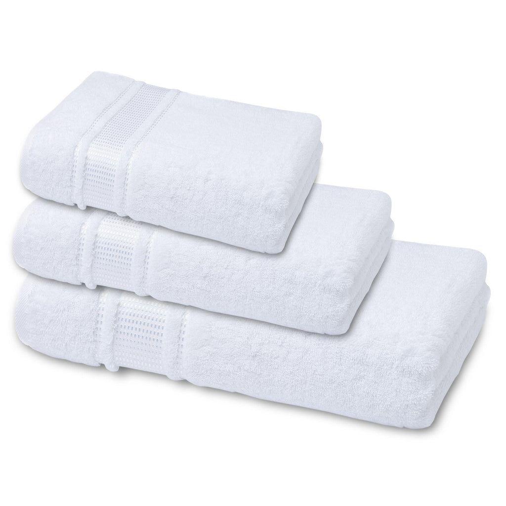 3 Pack Multi Size Bathroom Towels (Bath Towel - Hand - Towel - Washcloth) - Melissa Linen