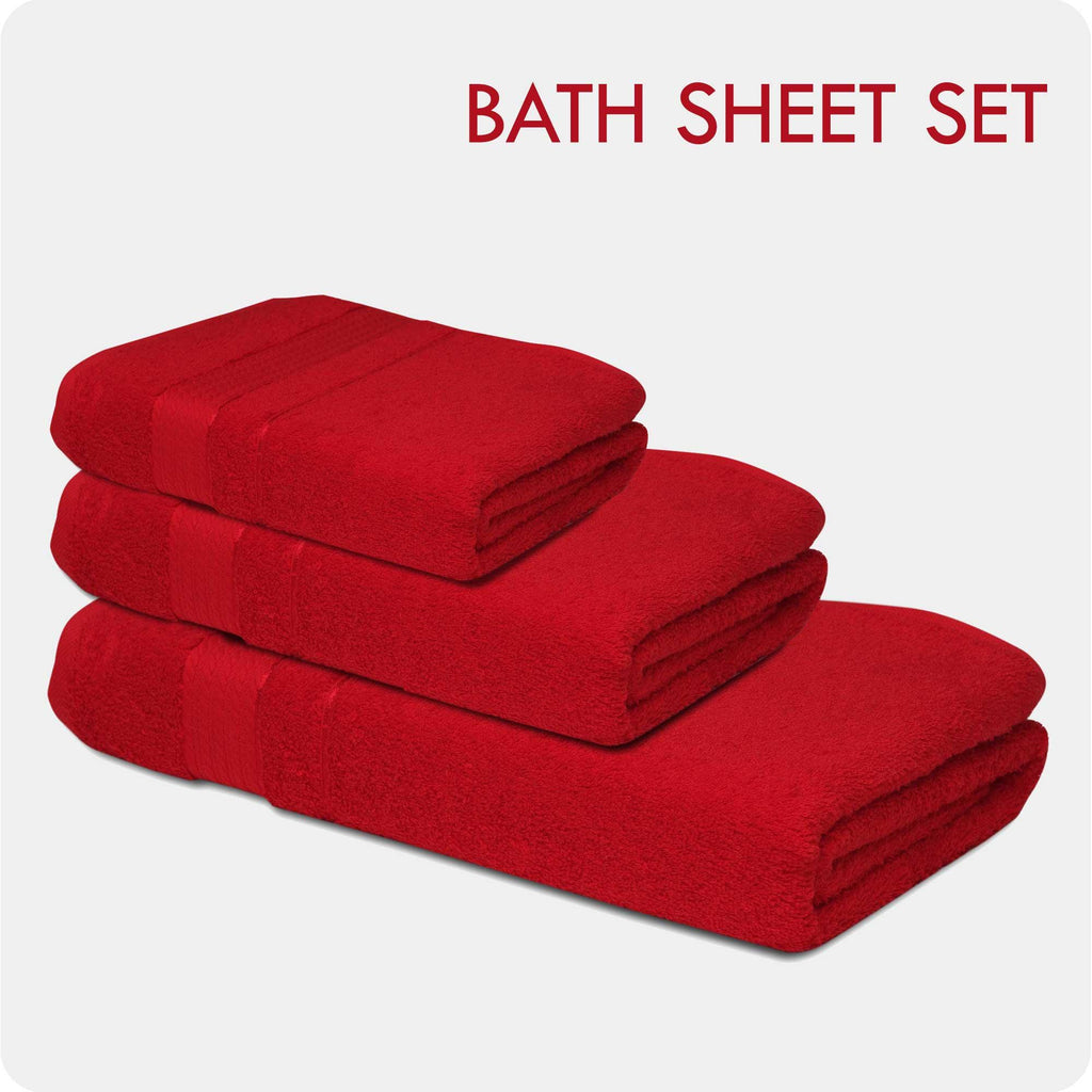 3-Piece Bath Sheet Towel Set - Melissa Linen