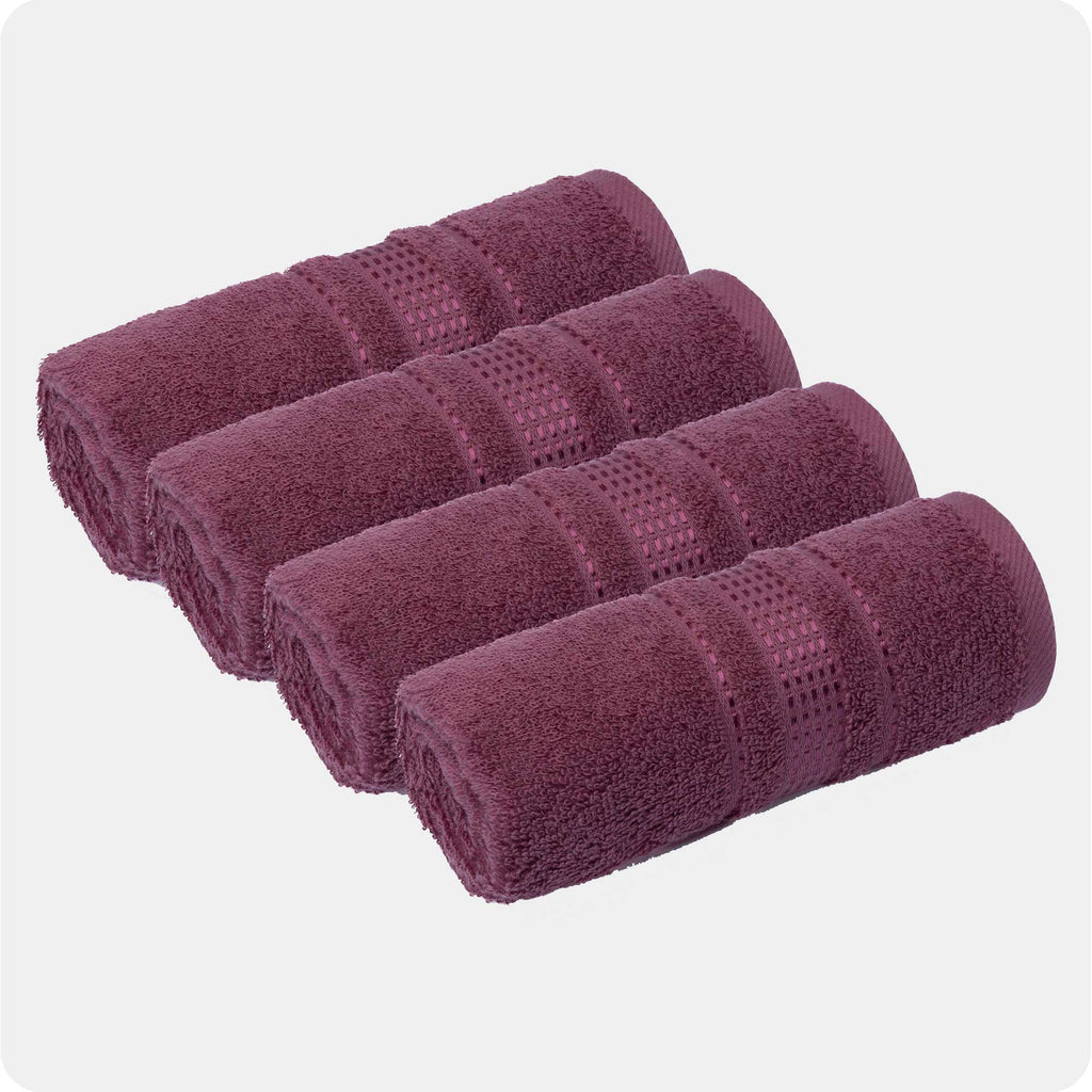 4-Piece Turkish Cotton Washcloth Set