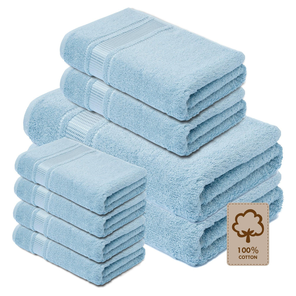 8 Pack Bath Towel Sets - Melissa Linen