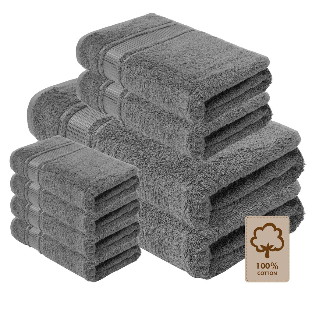 8 Pack Bath Towel Sets - Melissa Linen