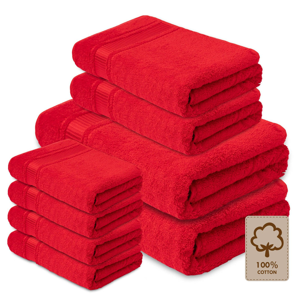 8 Pack Bath Towel Sets - Melissa Linen