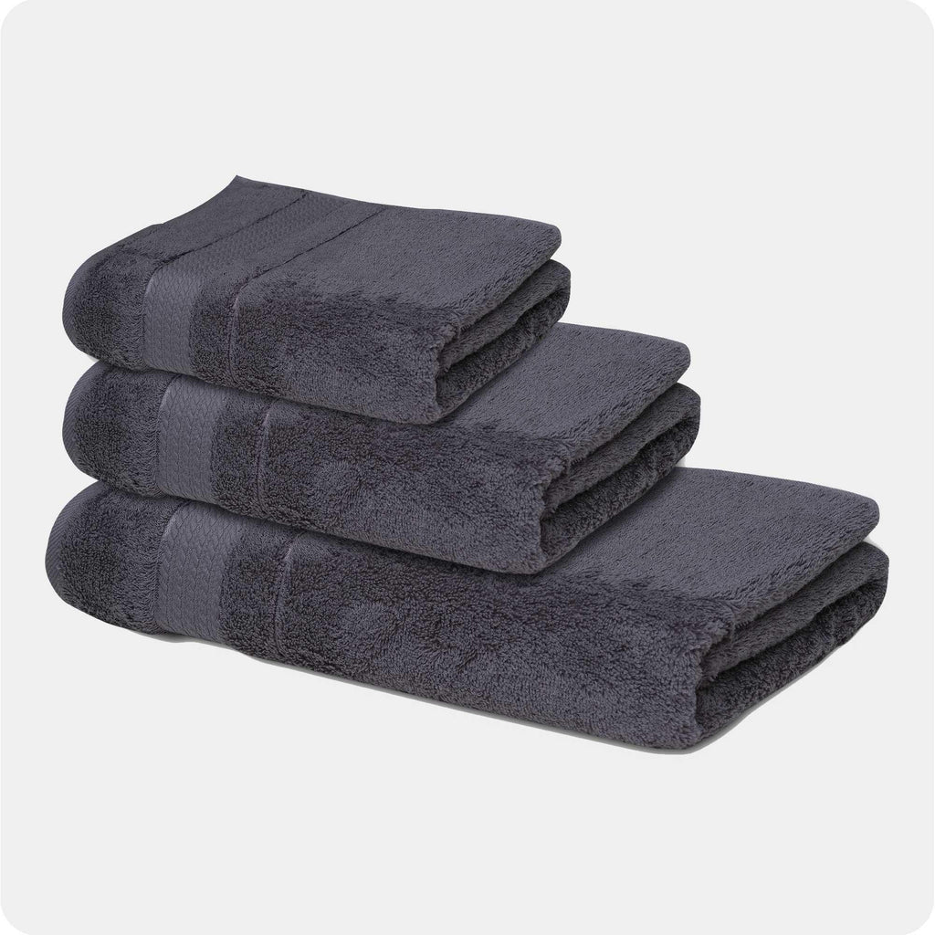 3 Pack Multi Size Bathroom Towels (Bath Towel - Hand - Towel - Washcloth) - Melissa Linen