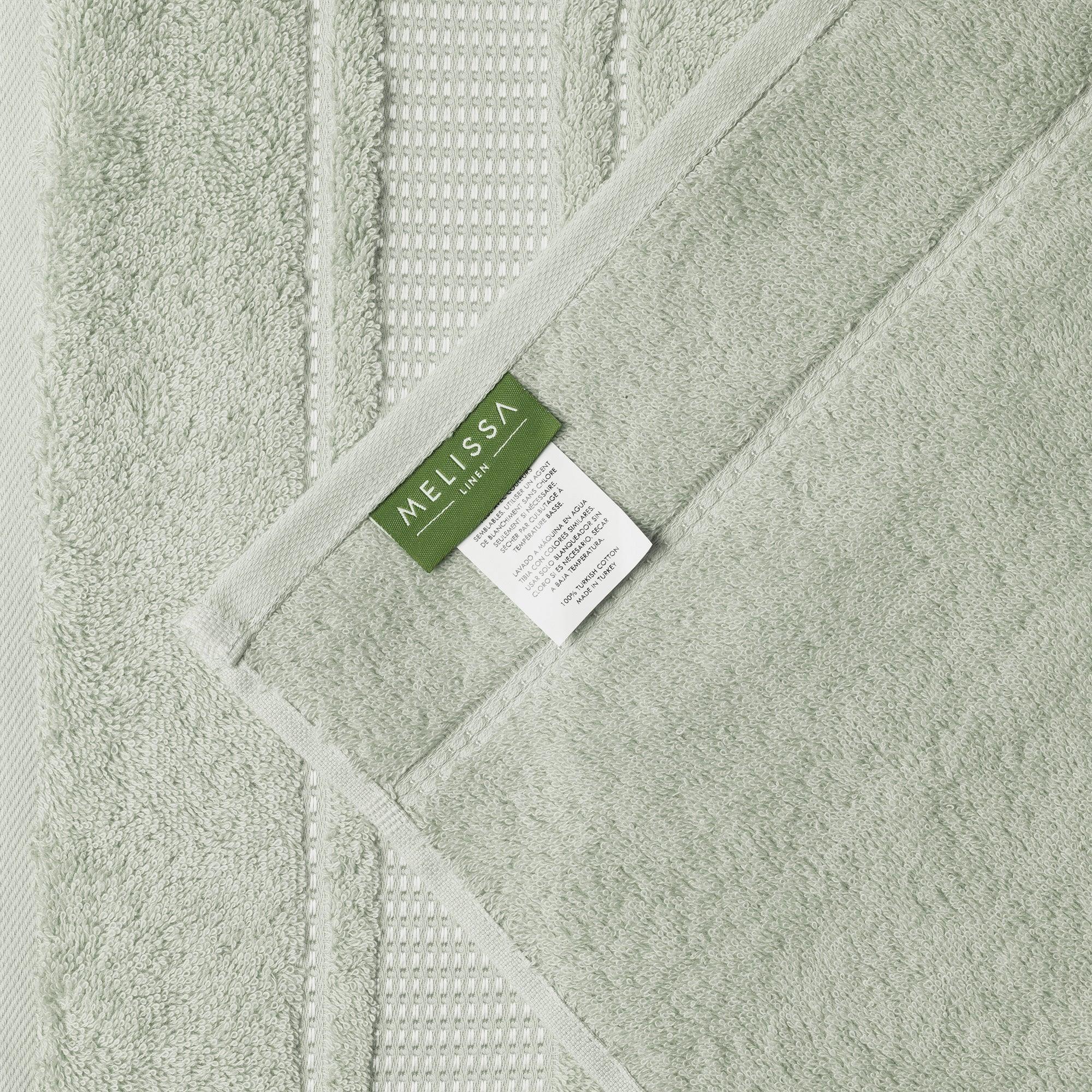 Melissa Linen, 2 Piece Hand Towel Pack Premium Cotton Soft Absorbent 20 x 35 in, Mint Green, Size: Hand Towels