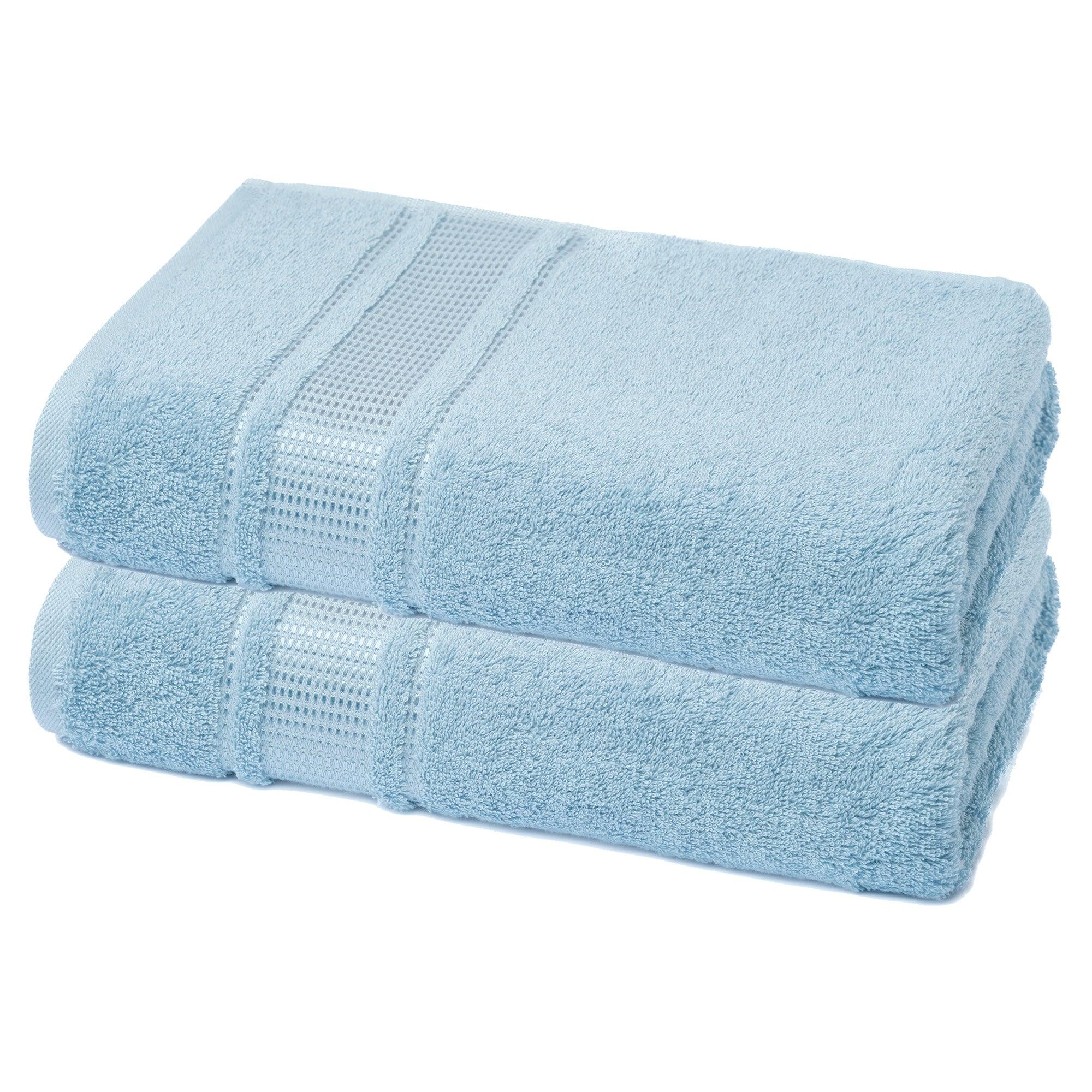 Set of 2 Italian Linen Bath Towels Grace Towels – Blue