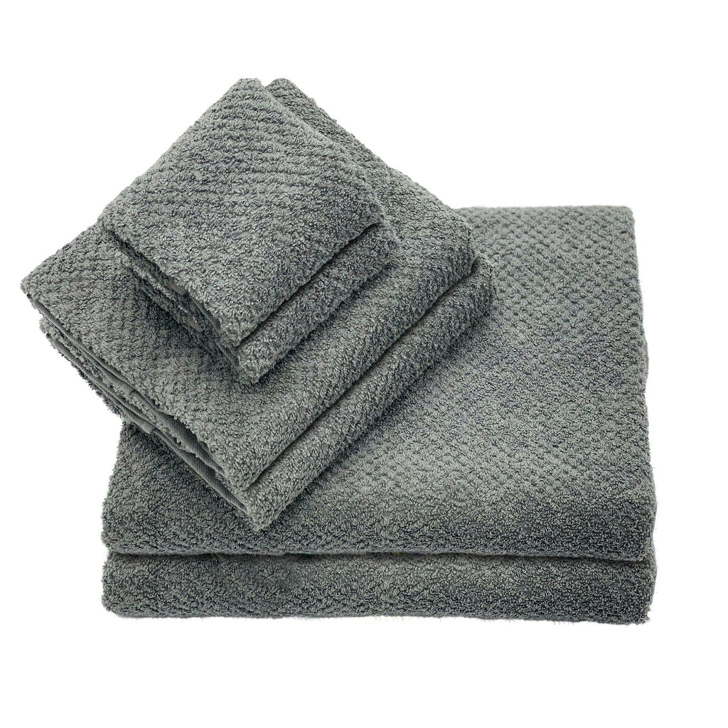 2 Piece Turkish Cotton Bath Towel Set Melissa Linen Color: Dark Gray