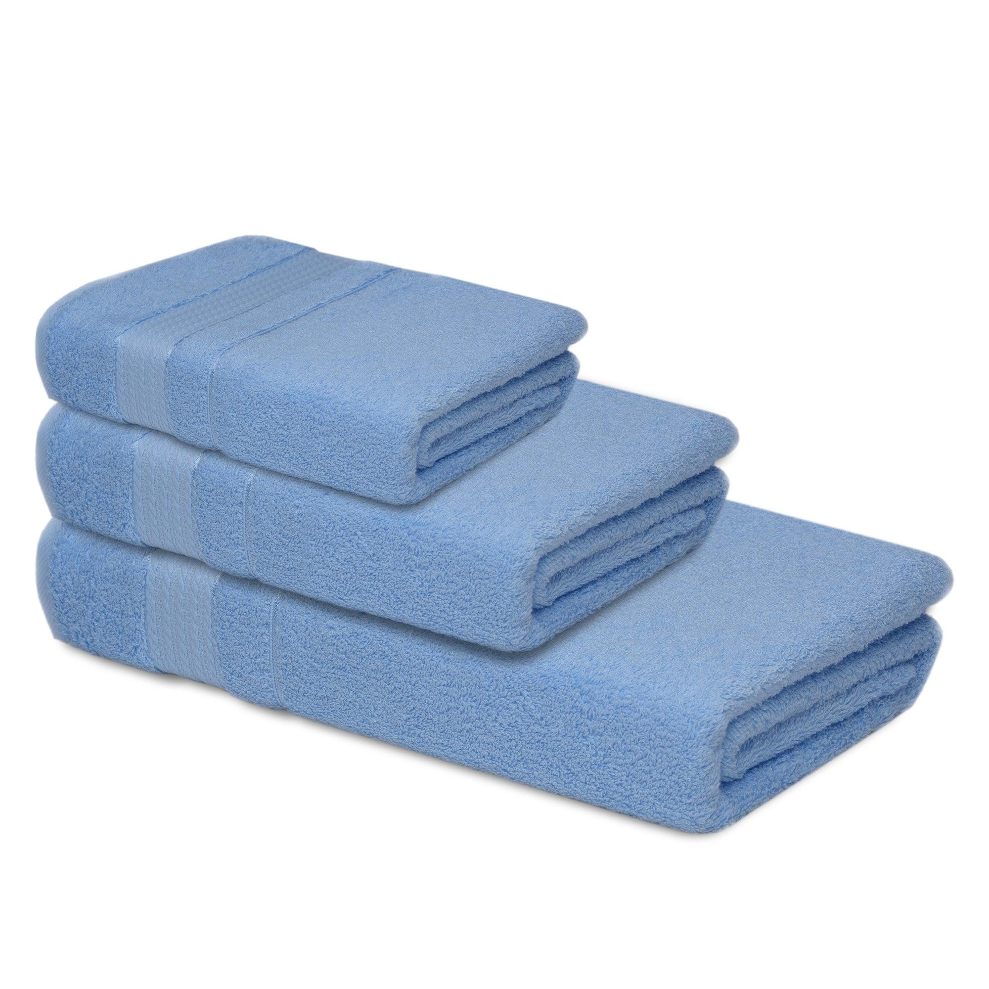 3 Pack Turkish Cotton Towel Set - Multi Size - Bath Towel - Hand